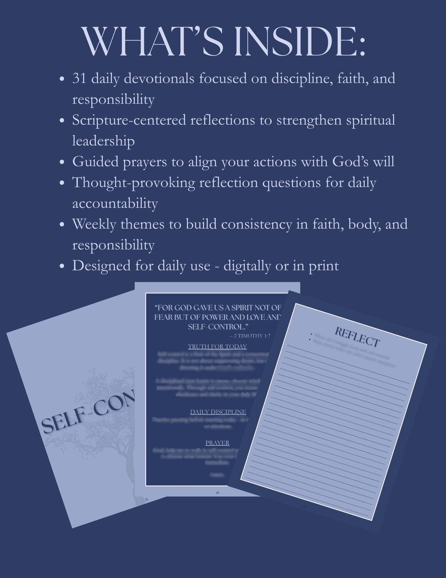 The Disciplined Christian Man: A 31-Day Guide to Faithful Leadership