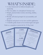 Christian Man's Daily Discipline Blueprint