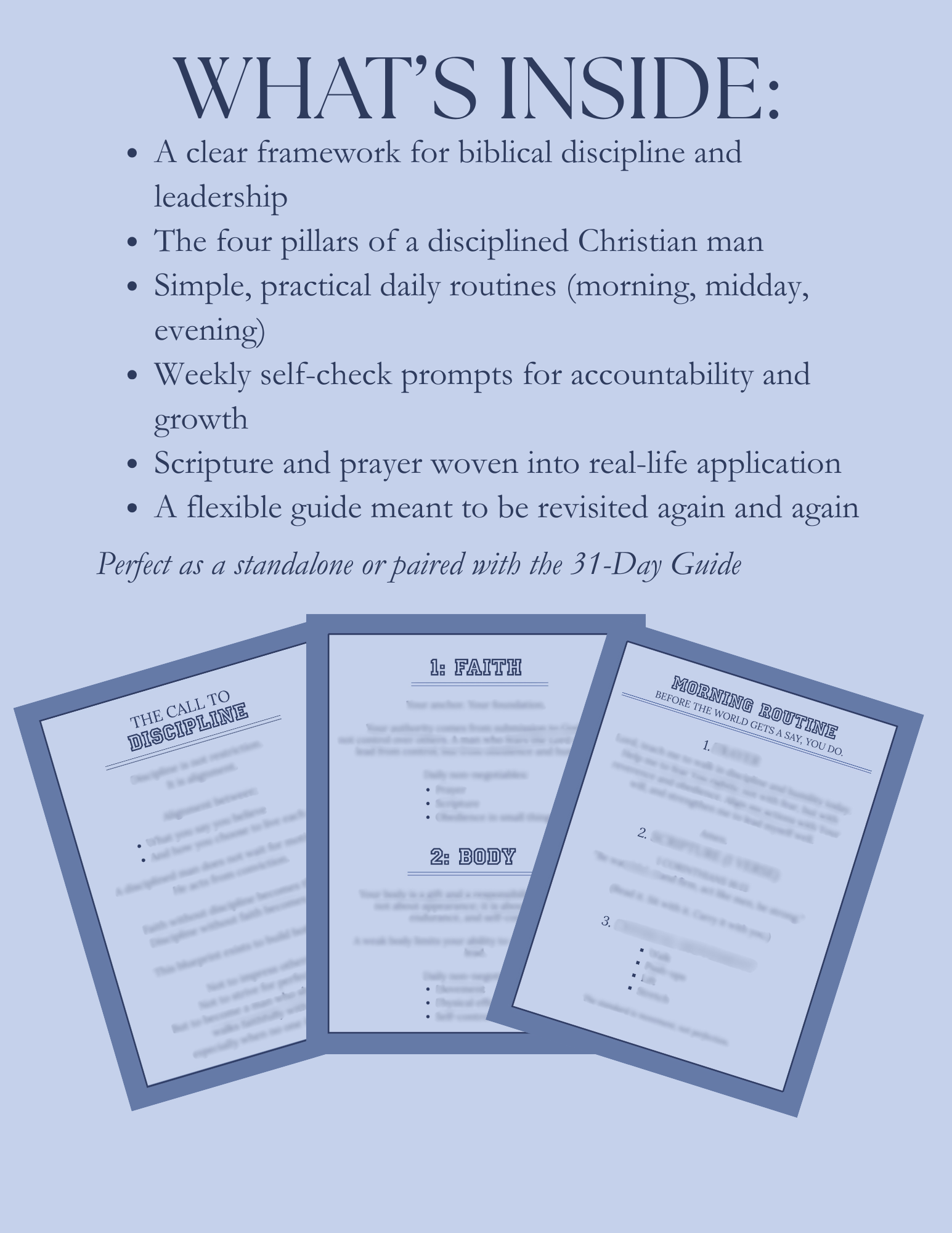 Christian Man's Daily Discipline Blueprint